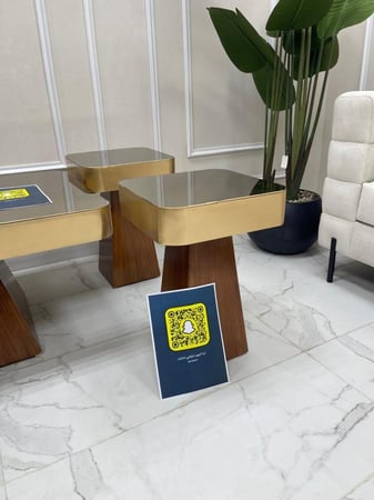 طقم طاولات 5 قطع مرايه