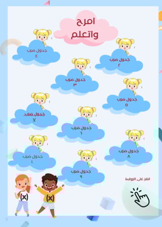 حفظ جدول الضرب