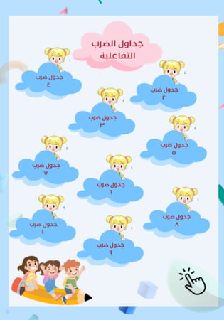 حفظ جدول الضرب