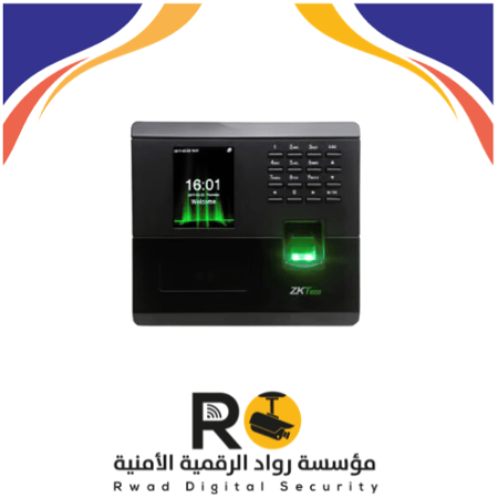 جهاز حضور و انصراف مراقبة الدوام زد كي MB10 بصمة اصبع و وجه وكرت مع برنامج حضور وانصراف باللغة العربية متكامل مع التركيب والبرمجة (الرياض)