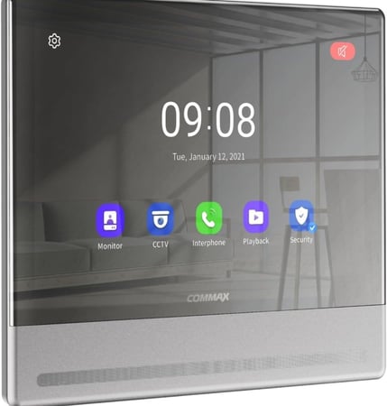 كوماكس شاشة ذكية Cdv-1004Qt بدون استخدام اليدين 10 بوصة، لوحة حائط تعمل بالواي فاي متصلة بالهاتف الذكي