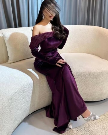 فستان سهره مخمل استرتش