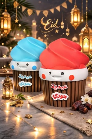 كوب  كيك توزيعات العيد