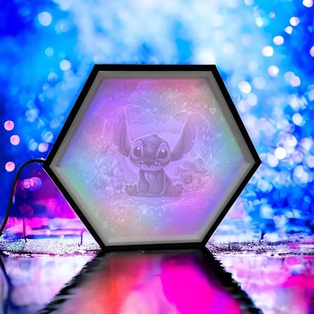 ديكور مضيء بشخصية Stitch الكرتونية