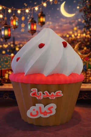 ٍكوب كيك توزيعات العيد