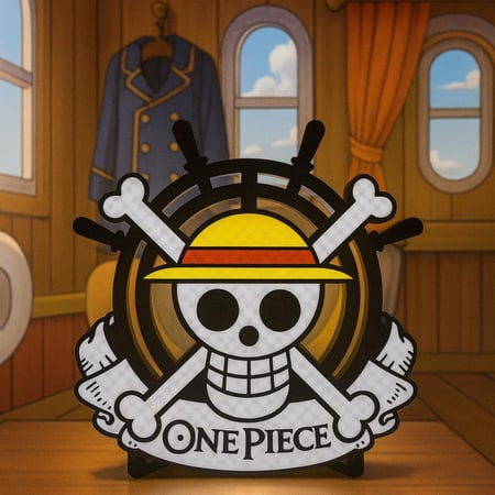 ونبيس لوقو لوحة ديكور one piece