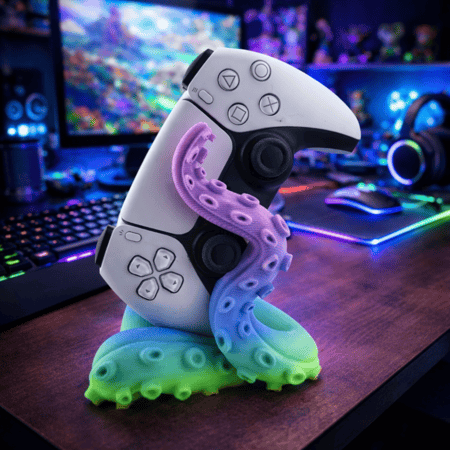 ستاند وحدة تحكم – تصميم مجسّات أخطبوط ملون