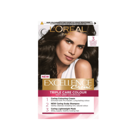 لوريال صبغه شعر اكسلانس 3 بني غامق