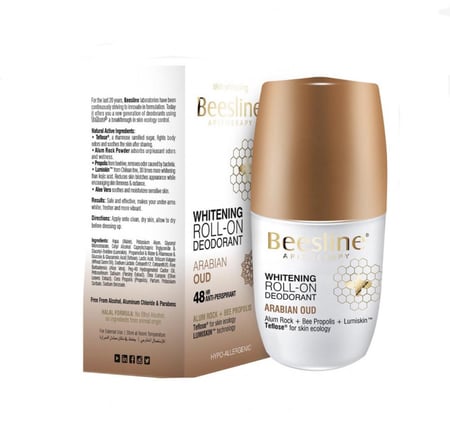 بيزلين مزيل الرائحة رول اون لتفتيح البشرة - عود عربي 50مل