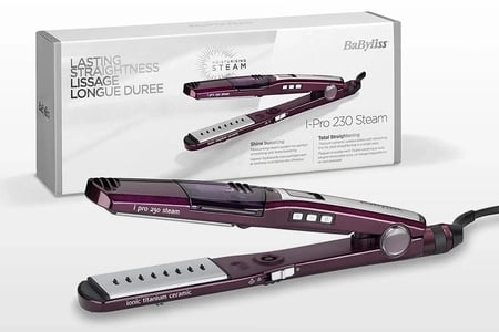 مكواة فرد الشعر بالبخار بابيليس برو ST395SDE – نانو تيتانيوم 230° (جاف ورطب)