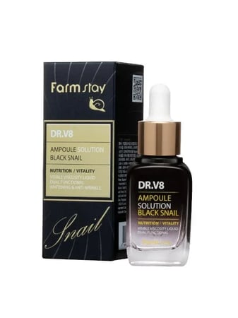 فارم ستاي سيروم الوجه بخلاصة الحلزون الأسود – 30 مل (Farm Stay Black Snail Facial Serum)