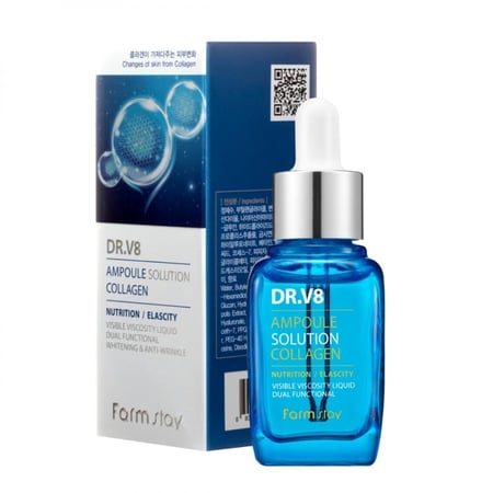 فارم ستاي سيروم الكولاجين بحمض الهيالورونيك – 30 مل (Farm Stay Collagen Serum)