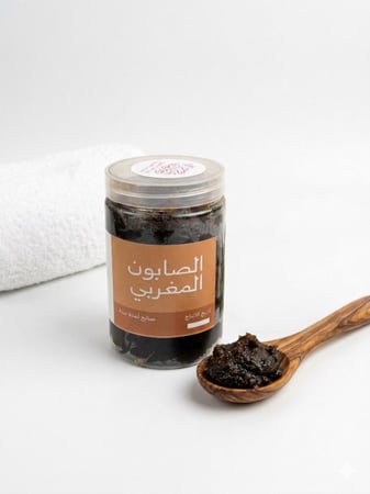 الصابون المغربي البلدي (خلاصة الزيتون النقي) – 250 جرام