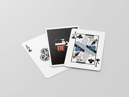 ورق 52 بلوت بهوية سعودية (أسود)