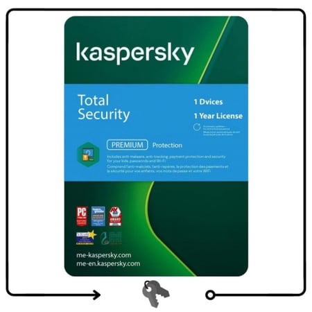 كاسبرسكي توتال سيكيوروتي سنة لجهاز واحد Kaspersky Total Security