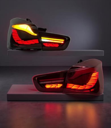 BMW 1 Series F21 2015-2018 شمعات خلفية غامق مطورة تقنية OLED