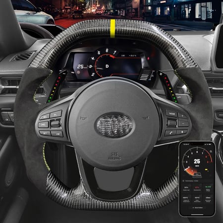 Toyota Supra MK5 A90 (2019+) مبدل سرعات LED رياضي + تطبيق تحكم بالجوال
