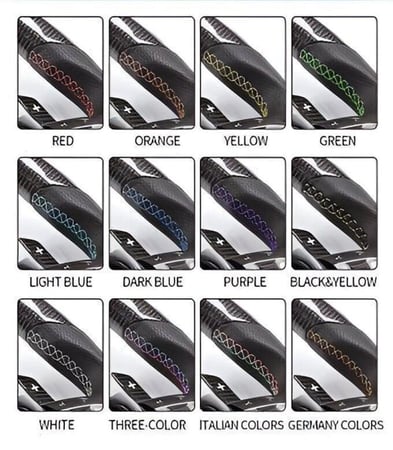 Lamborghini Huracan (2014+) دركسون LED كاربون فايبر قابل للتخصيص (تفصيل)