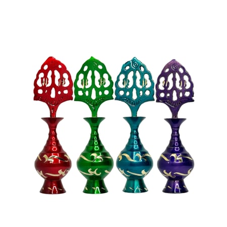 مكحلة نحاس ملونة - لون أخضر موديل 1014-2