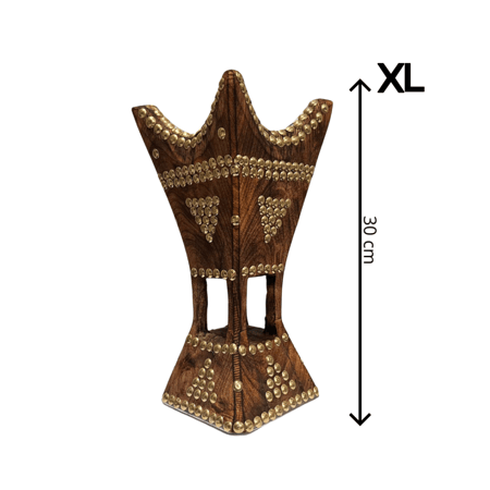 مبخرة حايلية - صناعة يدوية خشب الأثل -طراز نجدي مثلث - مقاسات متنوعة - موديل 3001