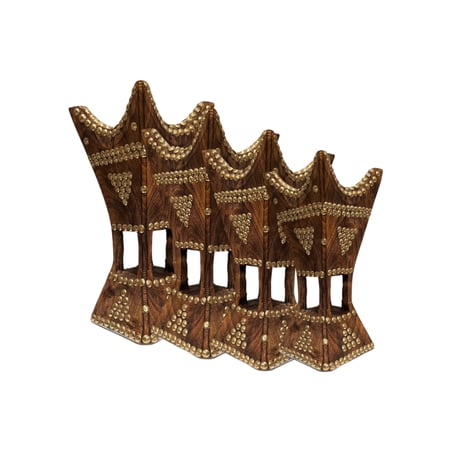 مبخرة حايلية - صناعة يدوية خشب الأثل -طراز نجدي مثلث - مقاسات متنوعة - موديل 3001