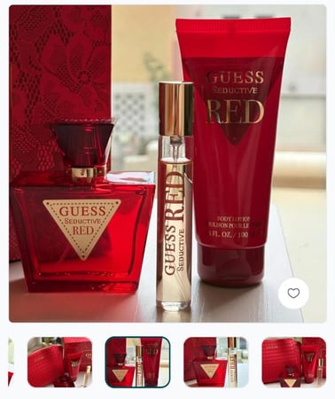 طقم عطر نسائي GUESS ( شنطة + عطر 75 مل + عطر + كريم جسم ) شامل البوكس