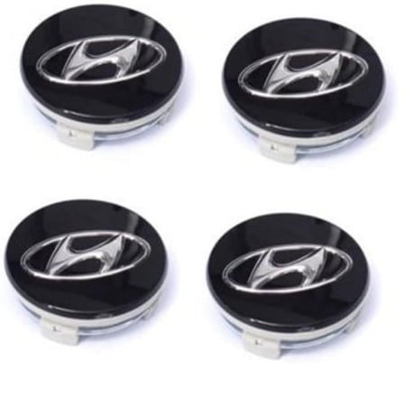 غطاء جنط هونداي اسود قطعة واحدة