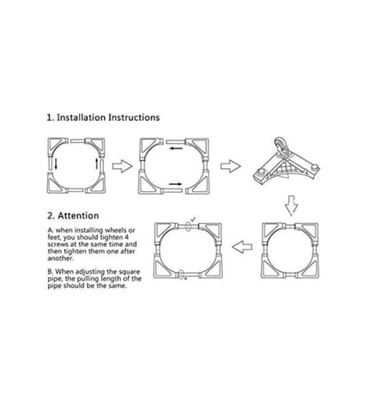 حامل ثلاجات وغسالات متعدد الوظائف