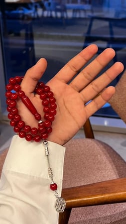 سبحة بكلايت طربزونه لون احمر ملكي