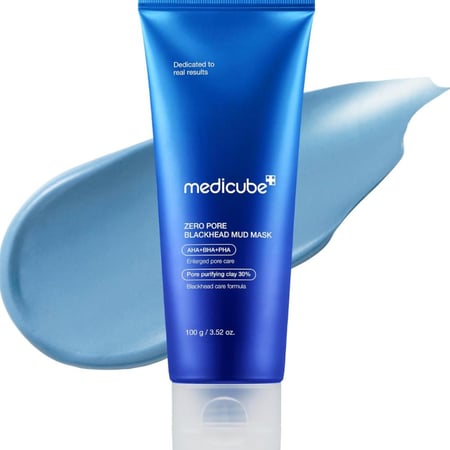 ميدكيوب الماسك الأزرق لتنقية المسامات medicube zero pore blackhead mud mask