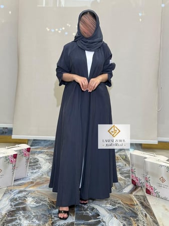 دبل كلوش حرير ياباني رمادي