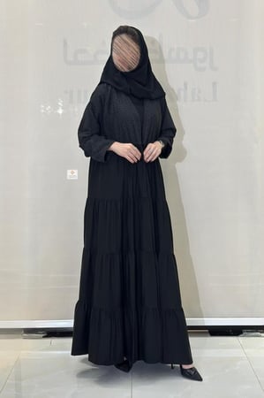 عبايه ثراء طبقات كامل بتدخيلات الركامه الهندي