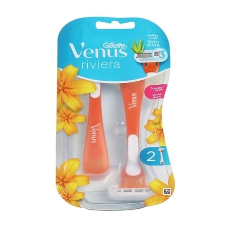 Gillette Venus Riviera Women Razor 2 Psc
