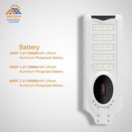 كشاف شمسي LED 400W مع حساس حركة