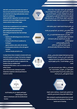 مكيف جنرال سوبريم سبليت برايم 18000 وحدة 1.5 طن– واي فاي –حار/ بارد