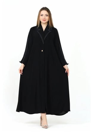 عباية كتان تصميم عصري يناسب الأجواء اليومية والمناسبات الكاجوال