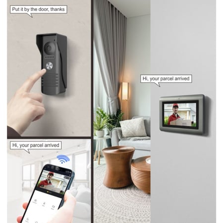 انتركوم ذكي - واي فاي مع شاشة 7 انش