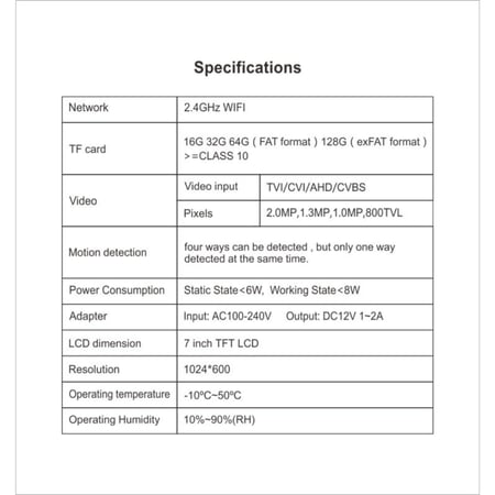 انتركوم ذكي - واي فاي مع شاشة 7 انش