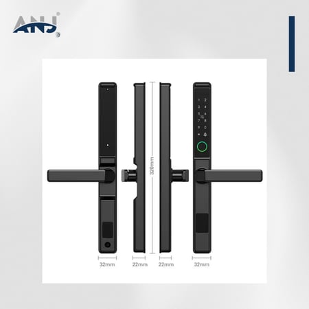 قفل ذكي ANJ لباب ألمنيوم