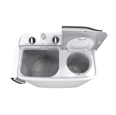 GSTT70XW جنرال سوبريم غسالة نصف اوتوماتيك حوضين 7 كيلو, أبيض,GSTT70XWGSTT70XW  General Supreme Semi-Automatic Twin Tub Washing Machine, 7 kg, White, GSTT70XW