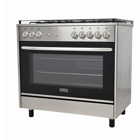 GS-96Xجنرال سوبريم , موقد طبخ غاز , مقاس 90*60 سم, 5 شعلات غاز ,شواية , امان كامل ، ستيل ، ايطالي , GS-96XGS-96X  General Supreme, gas cooking stove, size 90*60 cm, 5 gas burners, grill, full safety, steel, Italian, GS-96X
