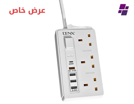 توصيلة كهربائية 3 متر بقوة 3250 واط ومنفذ PD سريع