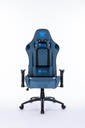 لعلامة التجارية: ASA  كرسي مكتب للالعاب دايموند من ايه اس ايه ، كرسي العاب فيديو مريح جلد قابل للامالة، مسند ذراع قابل للتعديل، كرسي العاب بظهر مرتفع بمسند راس ودعم اسفل الظهر