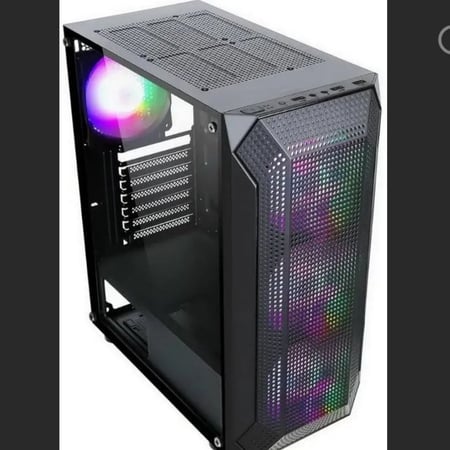 حزمة من 4 قطع ( تجميعة PC | I5 12400F + شاشة ايجيرا 23.8 بوصة) -   كيس ايجيرا بتصميم قرص العسلPack of 4 (PC Assembly | I5 12400F + 23.8-inch Agera Monitor) - Agera Honeycomb Case