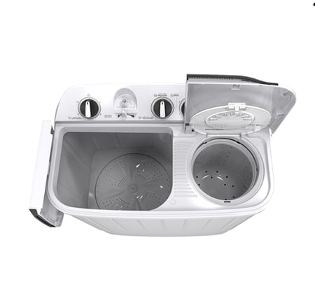 GSTT60XW جنرال سوبريم غسالة نصف اوتوماتيك حوضين 6 كيلو, أبيض,GSTT60XWGSTT60XW General Supreme Semi-Automatic Twin Tub Washing Machine, 6 kg, White, GSTT60XW