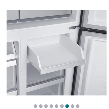 جنرال سوبريم ثلاجة دولابي اربع أبواب (18.1 قدم , 512 لتر)،انفرتر, أينوكس لامع, GSX184SXI General Supreme refrigerator, four-door cupboard (18.1 feet, 512 litres), inverter, glossy inox, GSX184SXI