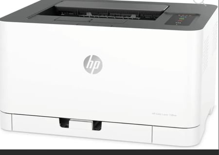 طابعة اتش بي ليزر ملونة 150NW طراز [4ZB95A] واي فاي -أبيض