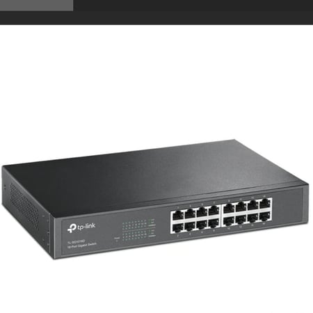 تي بي لينك، محول جيجابت 16 منفذ، TL-SG1016DTP-Link TL-SG1016D 16-Port Gigabit Switch