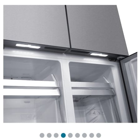 جنرال سوبريم ثلاجة دولابي اربع أبواب (18.1 قدم , 512 لتر)،انفرتر, أينوكس لامع, GSX184SXI General Supreme refrigerator, four-door cupboard (18.1 feet, 512 litres), inverter, glossy inox, GSX184SXI