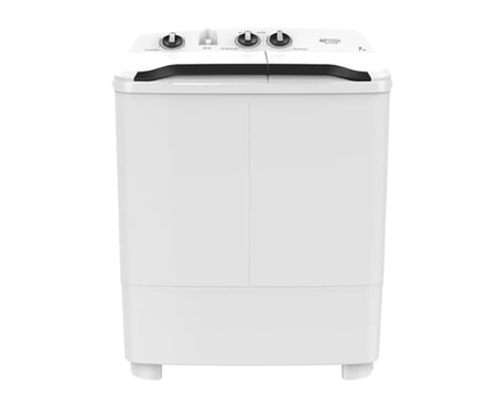 GSTT70XW جنرال سوبريم غسالة نصف اوتوماتيك حوضين 7 كيلو, أبيض,GSTT70XWGSTT70XW  General Supreme Semi-Automatic Twin Tub Washing Machine, 7 kg, White, GSTT70XW